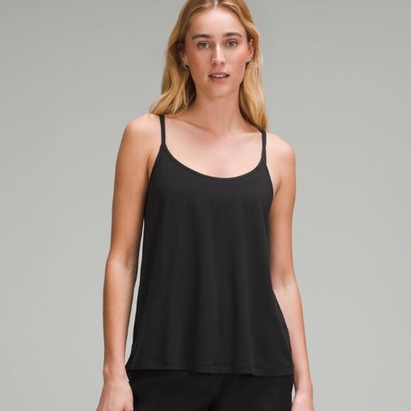 Modal Silk-Blend Spaghetti Strap Tank Top - Picture 1 of 4
